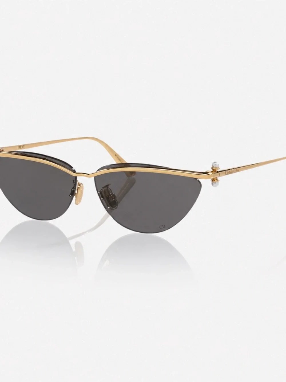 Christian Dior Triables B2U B0A0 61 Gold Grey Sunglasses